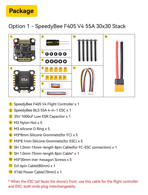 SpeedyBee F405 V4 BLS 55A 30x30 FC&ESC Stack - Image 7