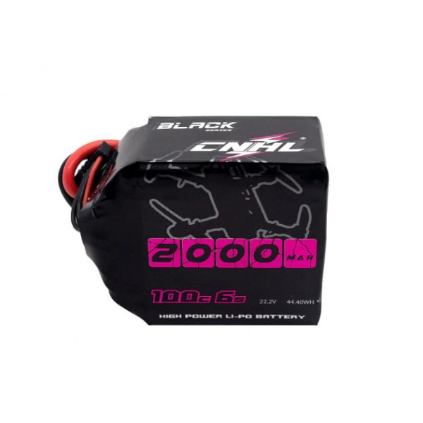CNHL Black Series 2000mAh 22.2V 6S 100C Lipo Battery with XT60 Plug - Image 3