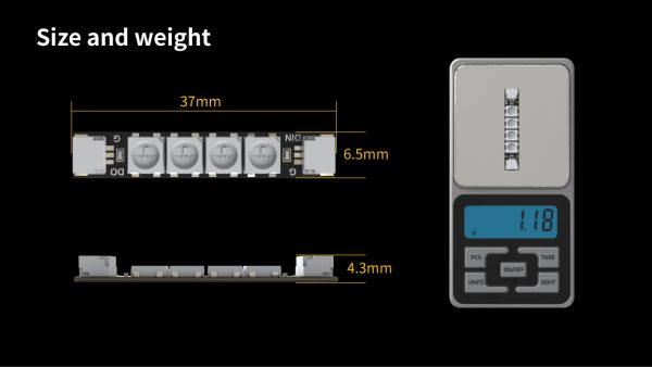 LED diody SpeedyBee Programable 2812 Arm (4 ks) - Image 8