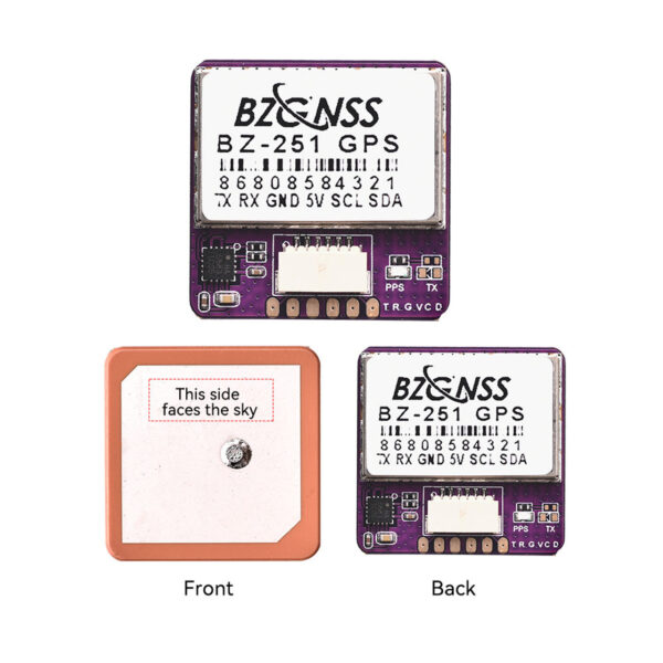 GPS modul SpeedyBee BZGNSS BZ-251 25x25mm s kompasem - Image 5