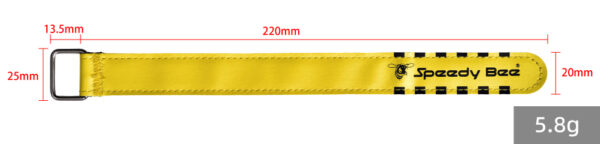 Battery strap s logem SpeedyBee 20x220mm 1ks - Image 2