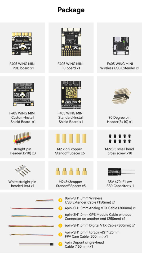 SpeedyBee F405 WING MINI Fixed Wing Flight Controller - Image 10