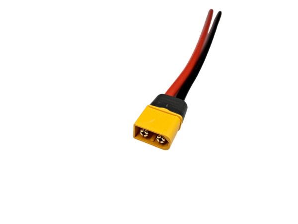 Konektor Amass XT60H samec s 15cm silikonovým kabelem 12AWG (2,05mm)