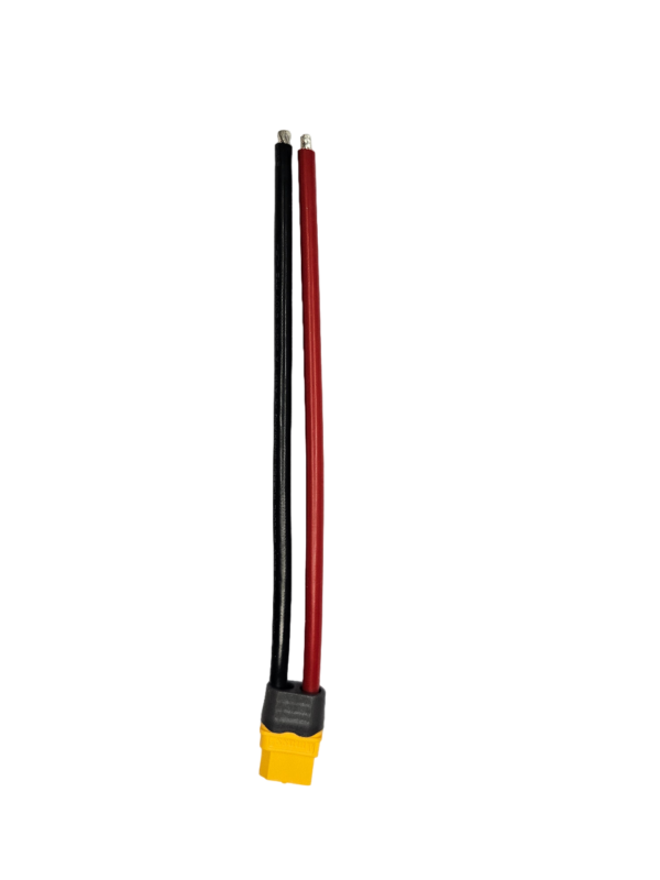Konektor Amass XT60H samice s 15cm silikonovým kabelem 12AWG (2,05mm) - Image 2