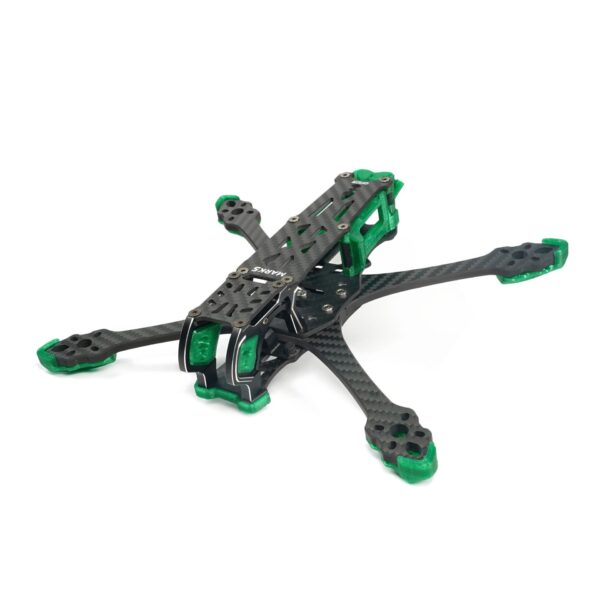 GEPRC MARK5 GEP-MK5X O3 Squashed X Standard Frame Orange/Green - Image 2