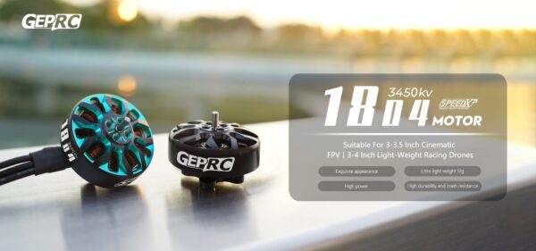GEPRC SPEEDX2 1804 2450KV 6S Black Motor - Image 6