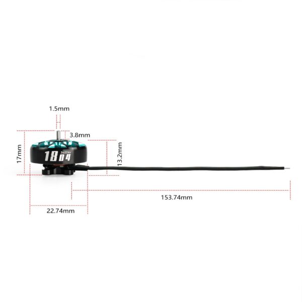 GEPRC SPEEDX2 1804 2450KV 6S Black Motor - Image 5