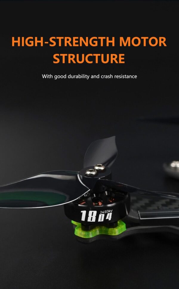 GEPRC SPEEDX2 1804 2450KV 6S Black Motor - Image 9