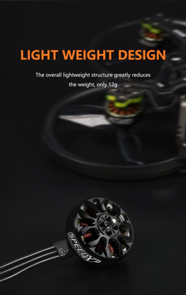 GEPRC SPEEDX2 1804 2450KV 6S Black Motor - Image 8