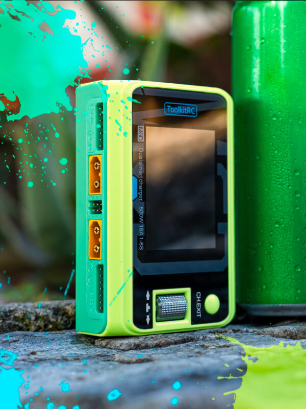 Duální DC nabíječka ToolkitRC M6D Mojito green