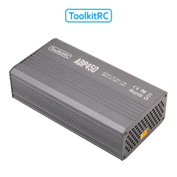 Napájecí zdroj ToolkitRC ADP450 450W 24V 19A s výstupem XT60