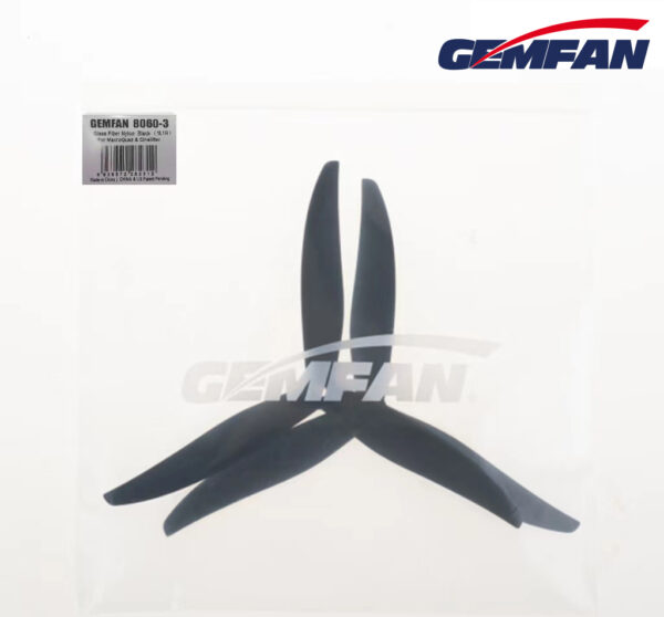 Gemfan 8" 8060 Cinelifter Glass Fiber Nylon 3 Blade 1xCW + 1xCCW - Image 2