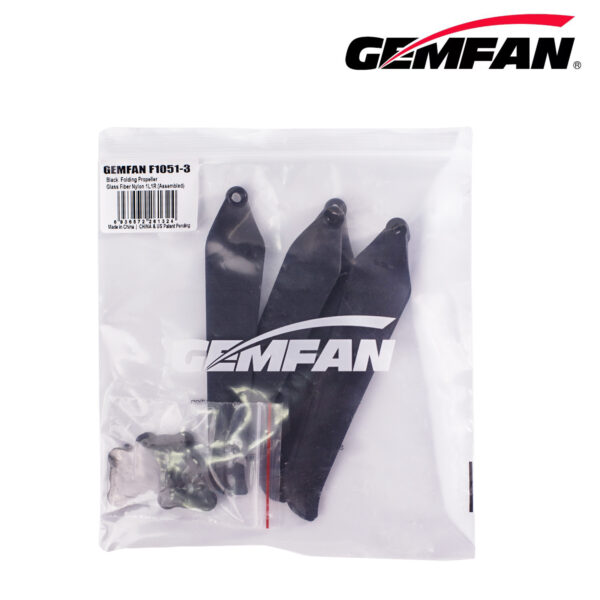 Gemfan 10" F1051 Folding 3 Blade Glass Fiber Nylon 1xCW + 1xCCW - Image 5