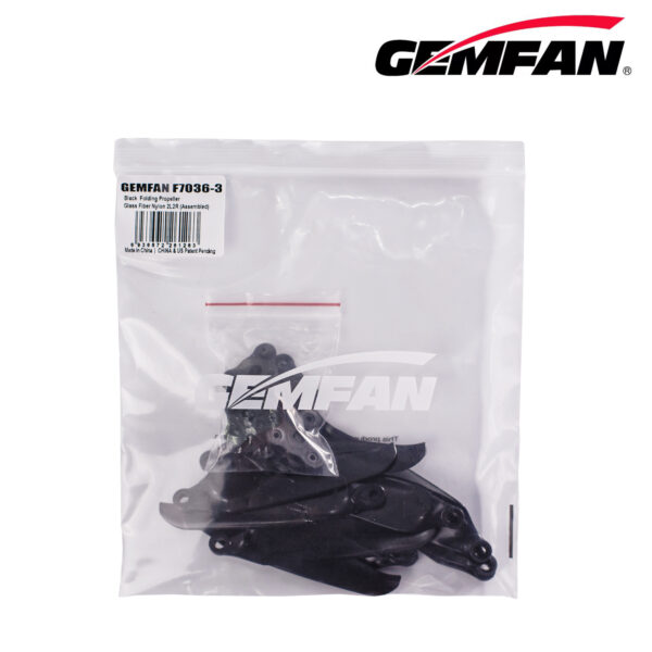 Gemfan 7" F7036 Folding 3 Blade Glass Fiber Nylon 2xCW + 2xCCW - Image 5