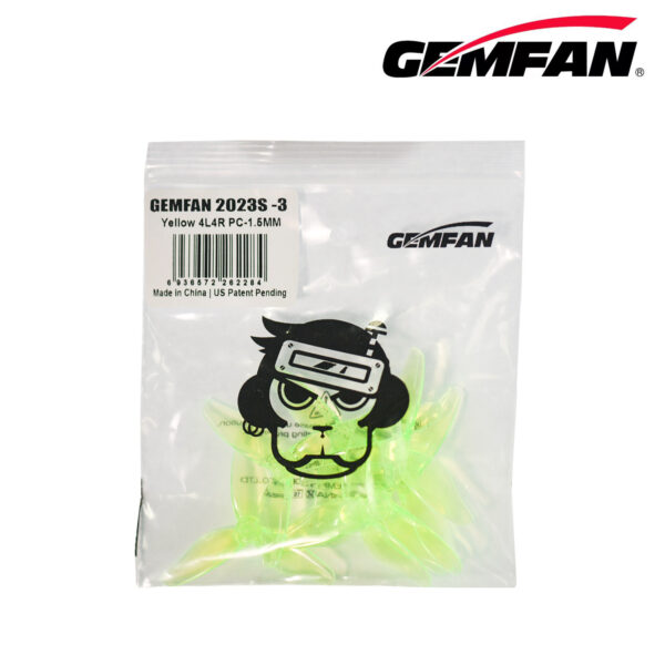 Gemfan 2" 2023S Hurricane PC 3 Blade 1.5mm - Image 6